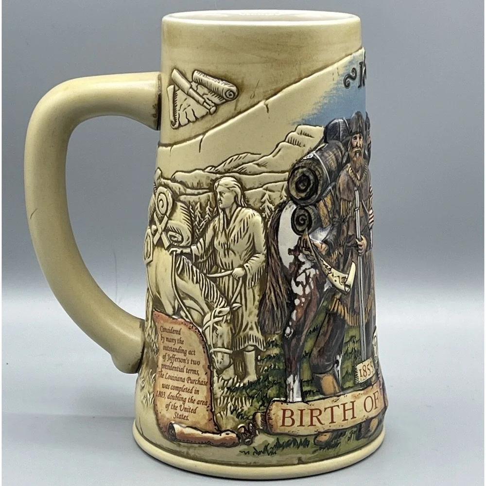 Beer Stein Tankard Miller Birth Of A Nation 4th Release Lewis & Clark Numbered